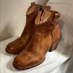 Brown Leather Ankle Boots Bedstu